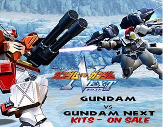 Gundam vs Gundam NEXT Kits - on sale