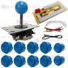 Single Player Joystick, Buttons and USB Encoder Kit - Blue
