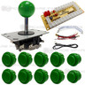 Single Player Joystick, Buttons and USB Encoder Kit - Green