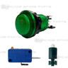 33mm Translucent Button - Green