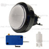 45mm Illuminated Button - White