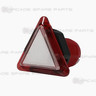 Translucent Triangle Push Button - Red