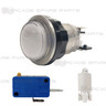 33mm Translucent Button - White 33mm Translucent Button - White