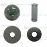 Sanwa Shaft Cover, Dustwasher and Ball Top JLF-CD-CS + LB-35-CS (Clear Black)